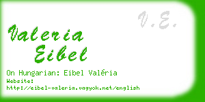 valeria eibel business card
